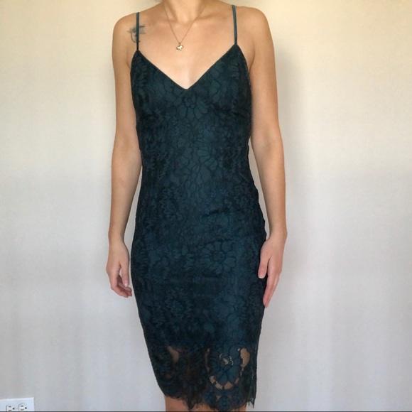 Lulus Emerald Green Lacy Dress - Picture 3 of 7